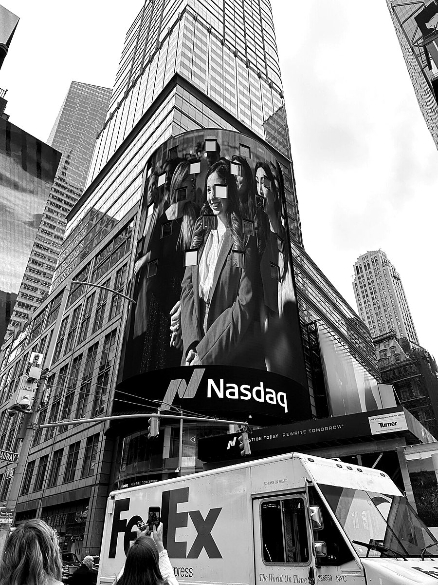Diana featured on Nasdaq billboard