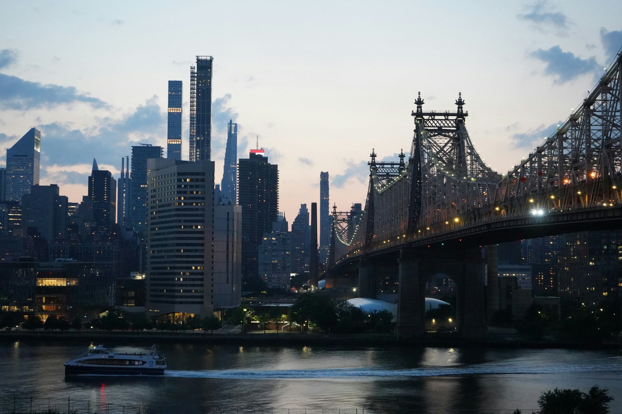 New York City — Queensboro Bridge at dusk